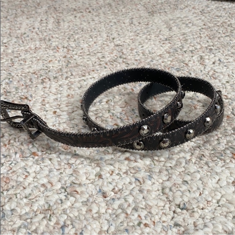 NWOT! Dark Brown Leather Belt From Buckle